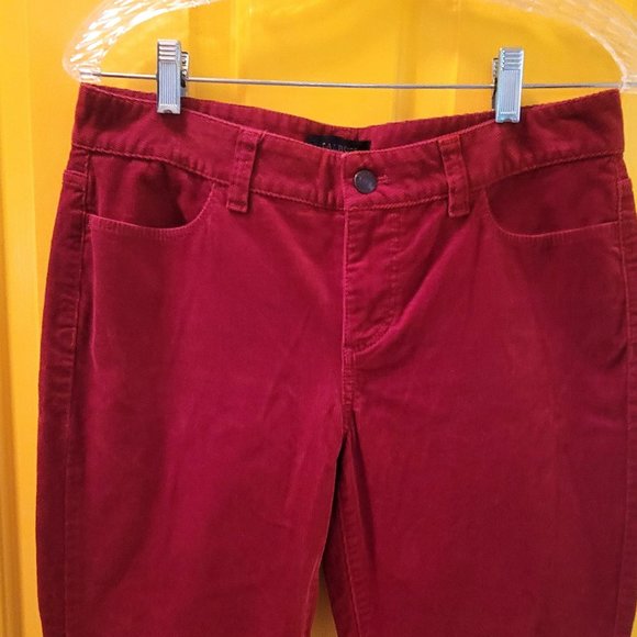 Talbots Red Corduroy Style Red Pants - Picture 2 of 11